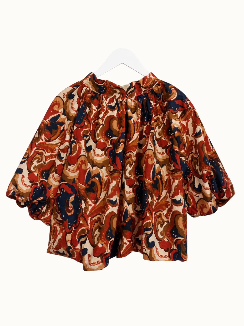 Blouse met print en strik