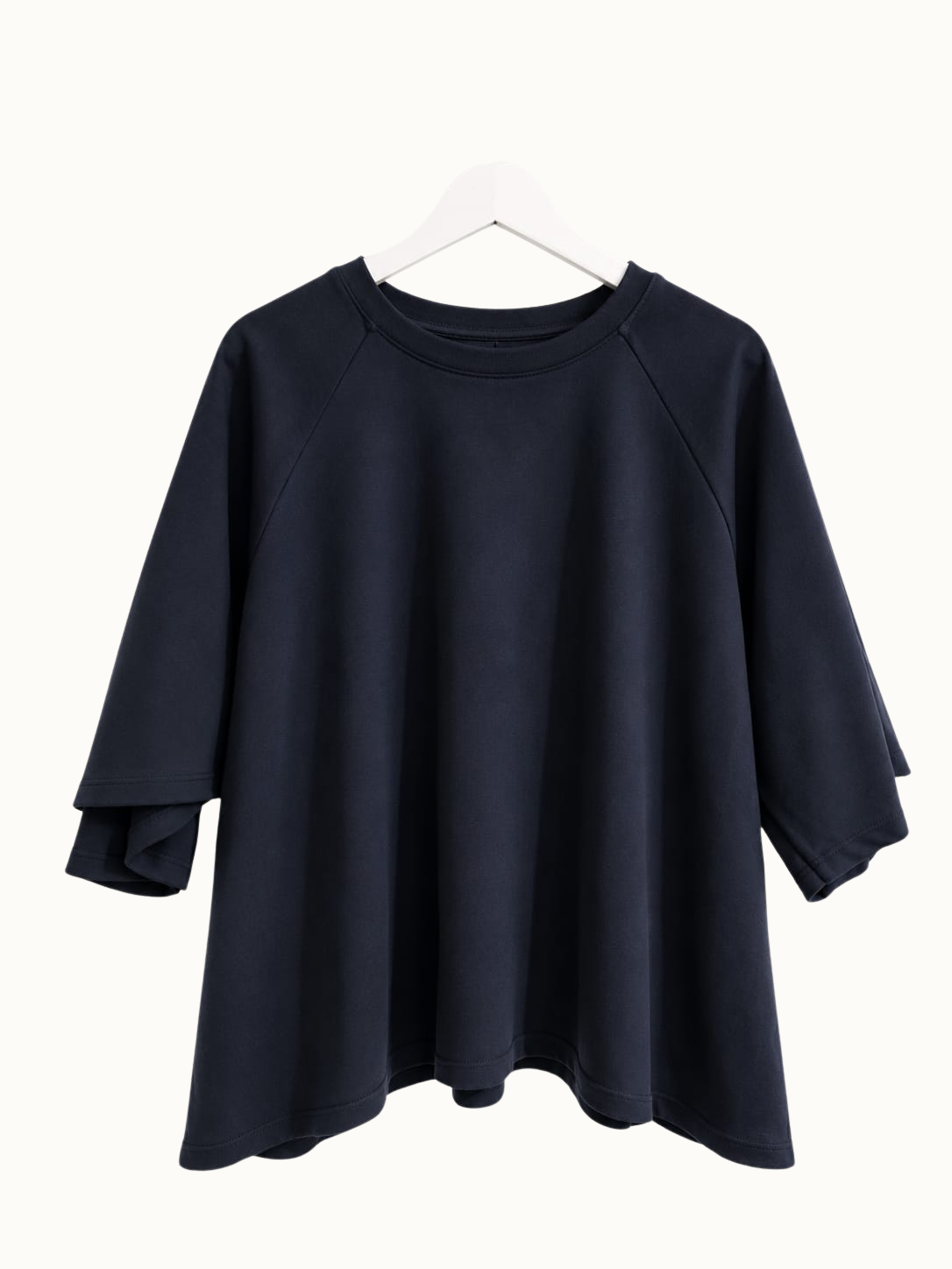 T-Shirt blauw 3/4 mouw