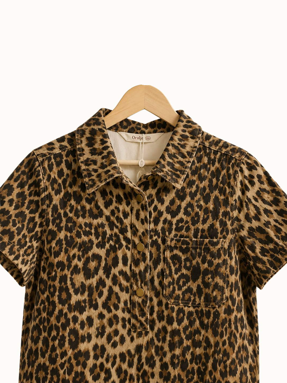 Jeans leopard jurk