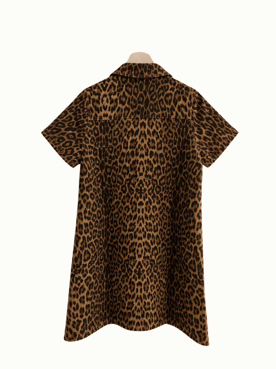 Jeans leopard jurk