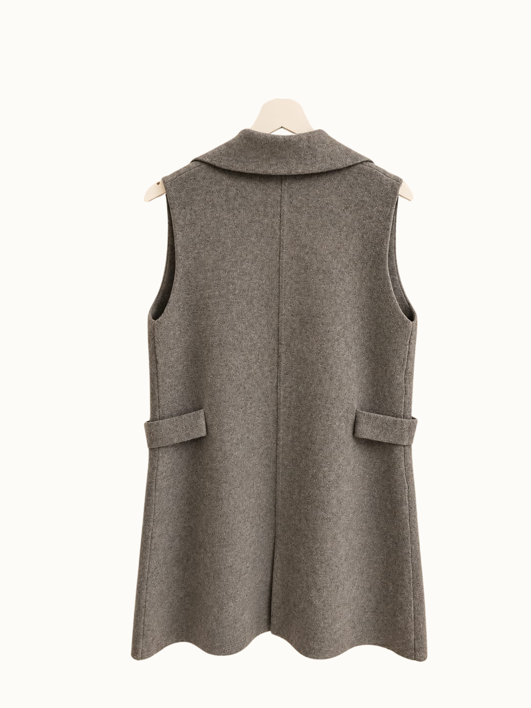 Mouwloos kasjmier vest - Grijs