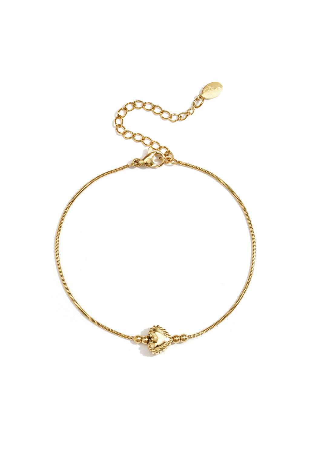 Armband hartje - Goud