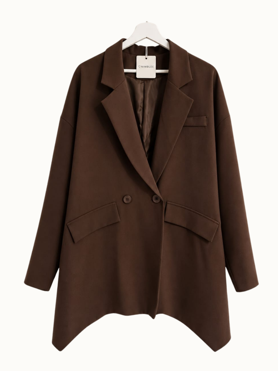 Oversized blazer - Bruin