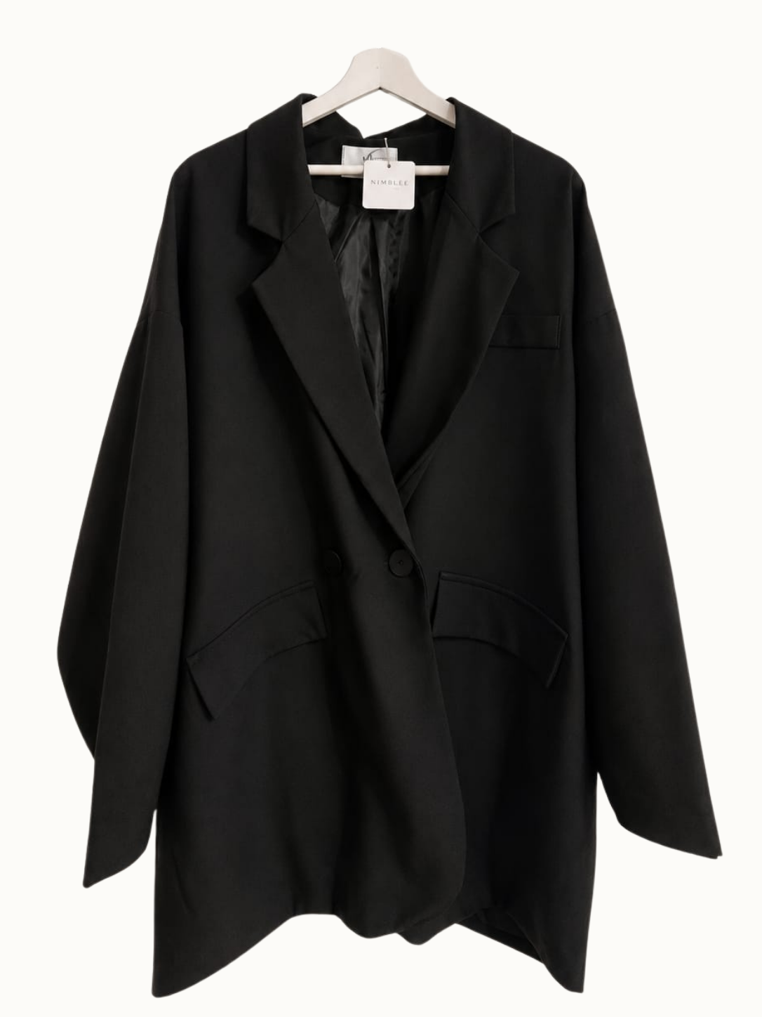 Oversized blazer - Zwart