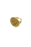 Ring ronde steen - Groen
