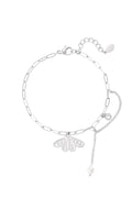 Armband vlinder - Zilver