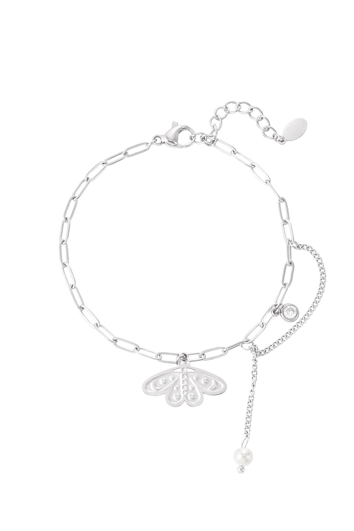 Armband vlinder - Zilver