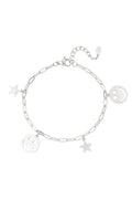 Bedelarmband Happy - Zilver