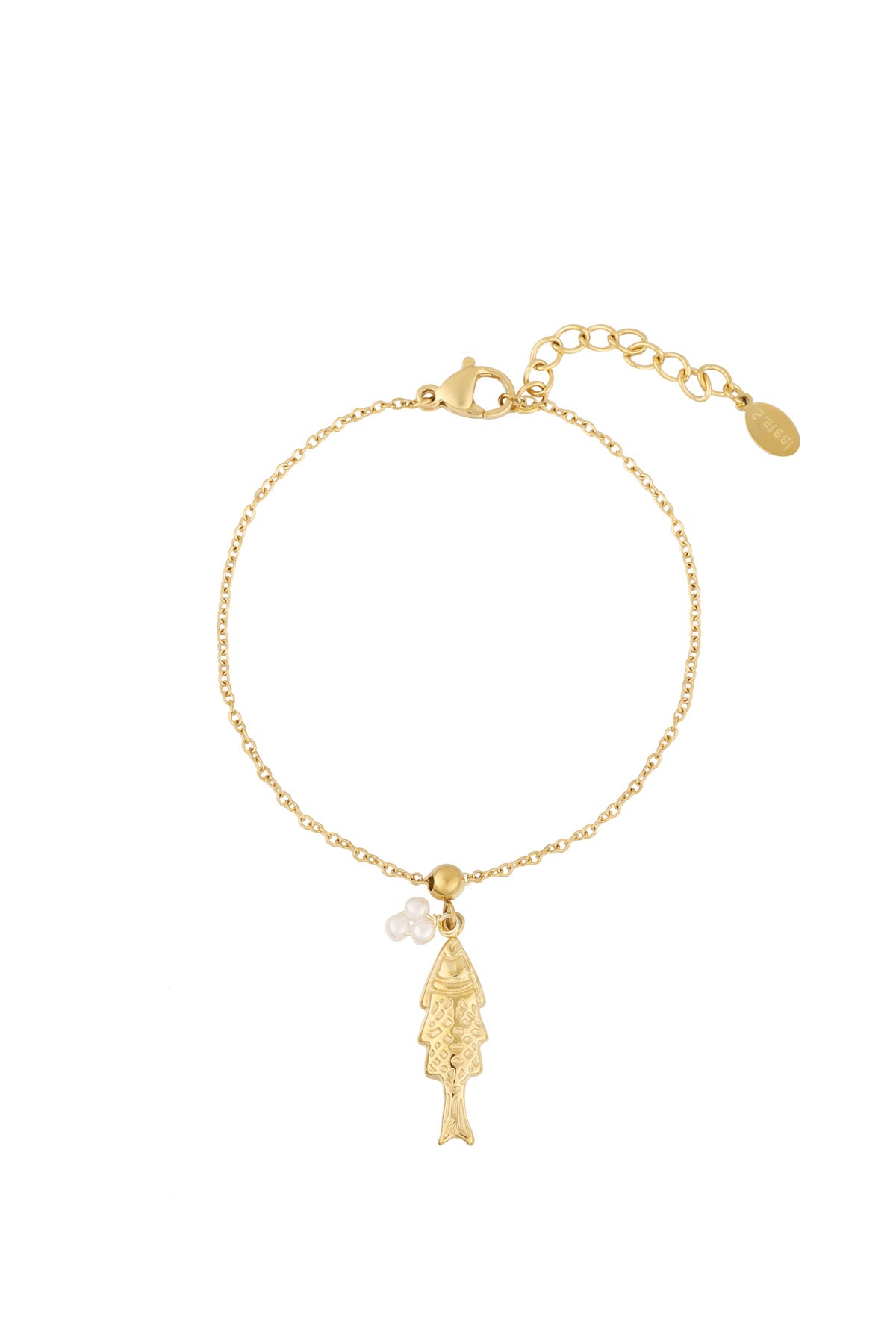 Armband vis - Goud