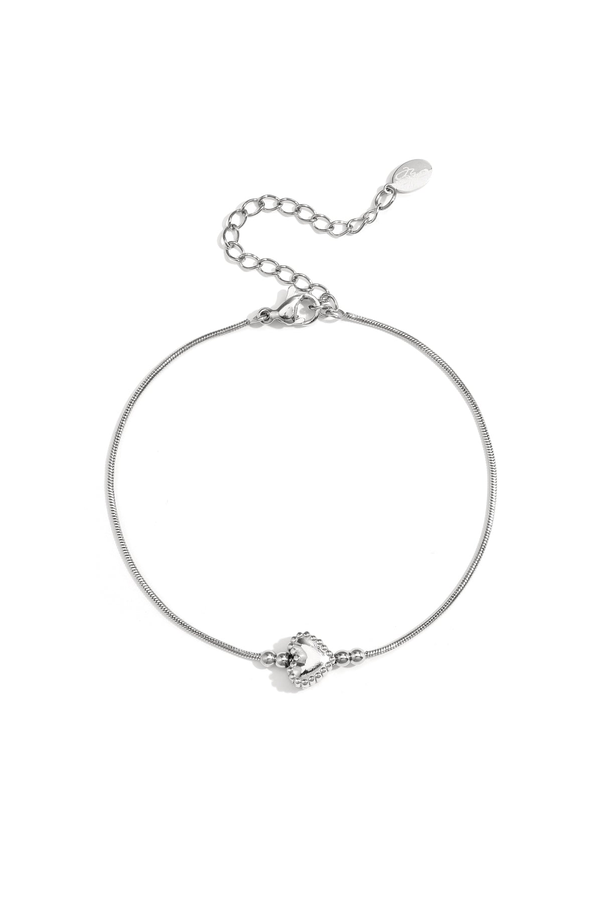 Armband hartje - Zilver