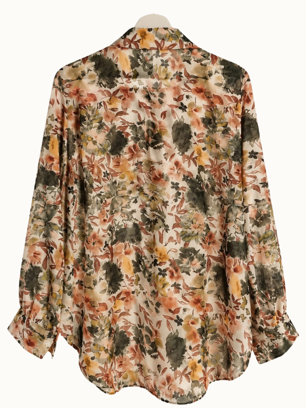 Plus fit – Printed Overshirt / Kaki