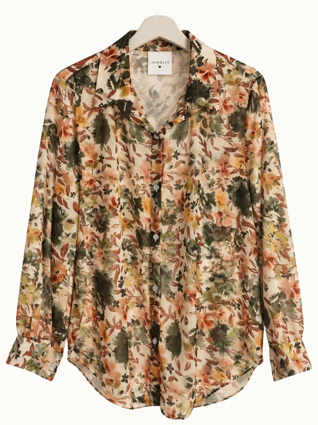 Plus fit – Printed Overshirt / Kaki