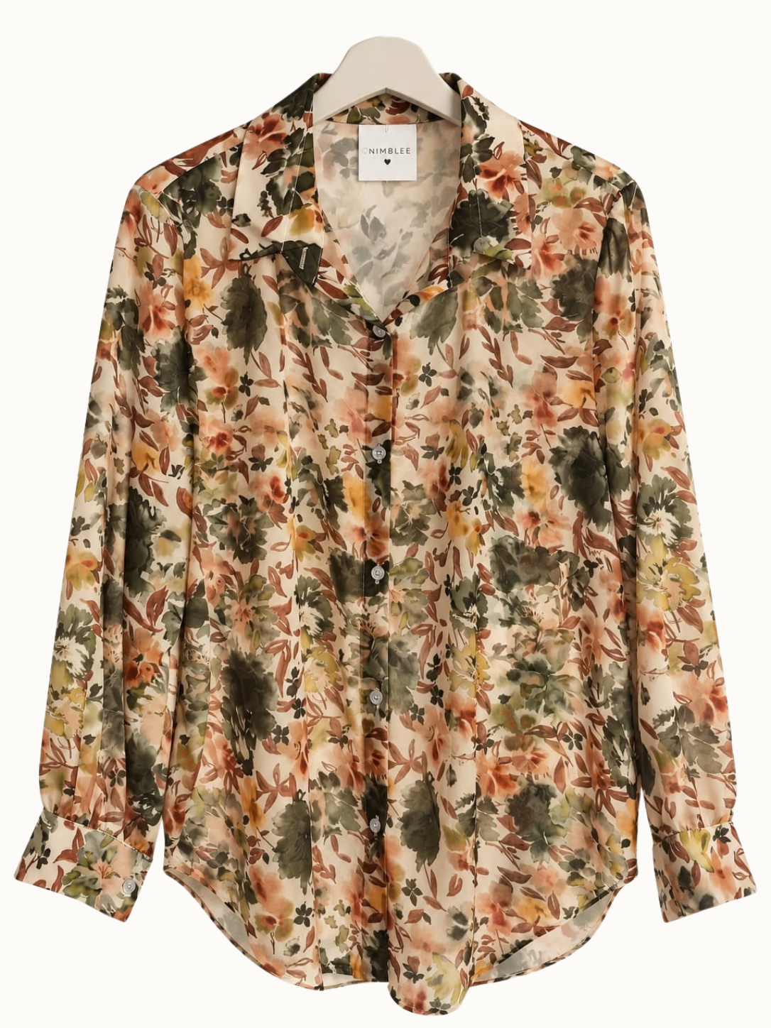Plus fit – Printed Overshirt / Kaki