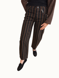 Estée – Gestreepte Balloon Jeans