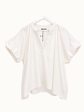 Blouse met pofmouwen - Wit