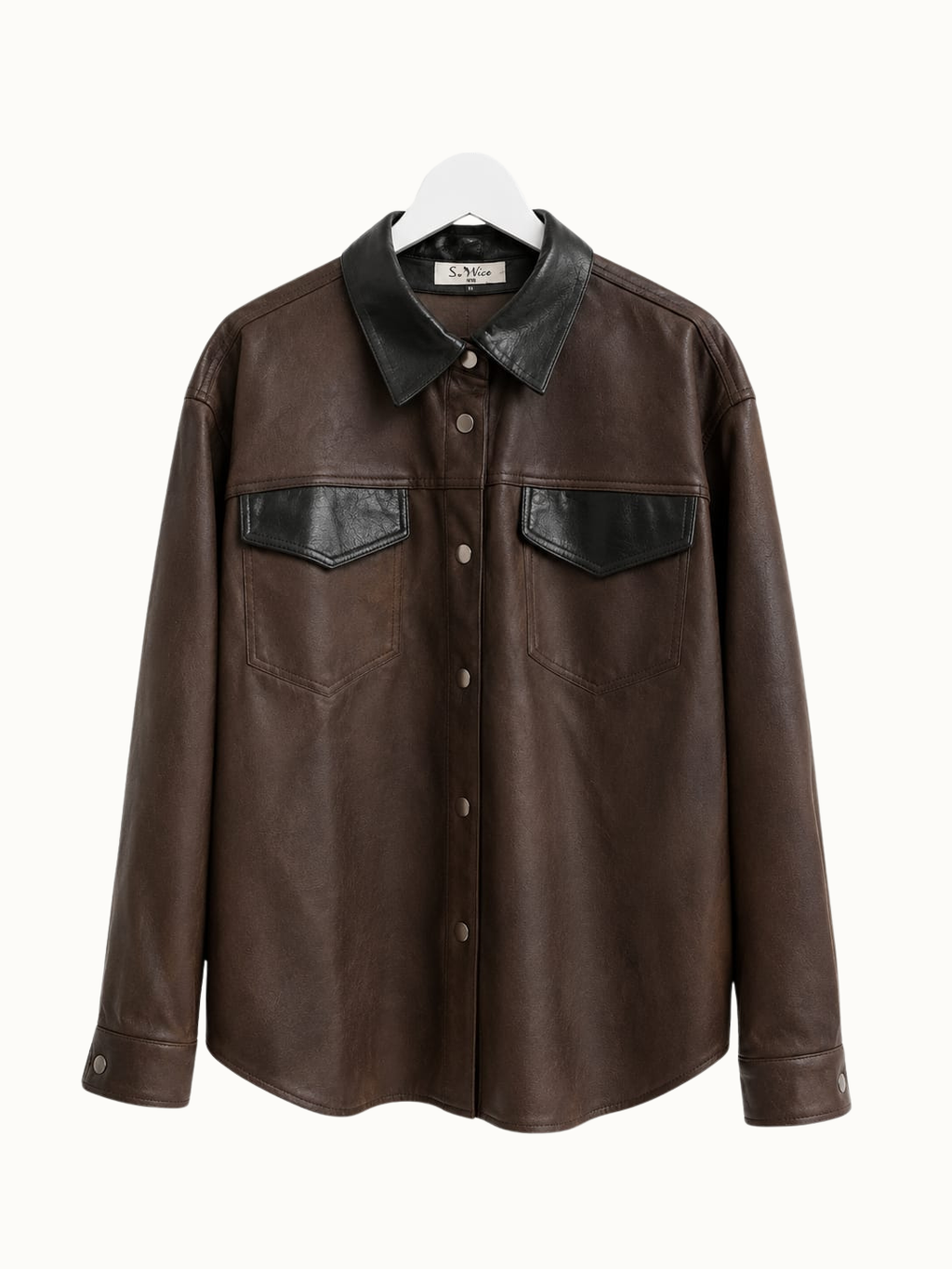 Imitatieleren jas/vest