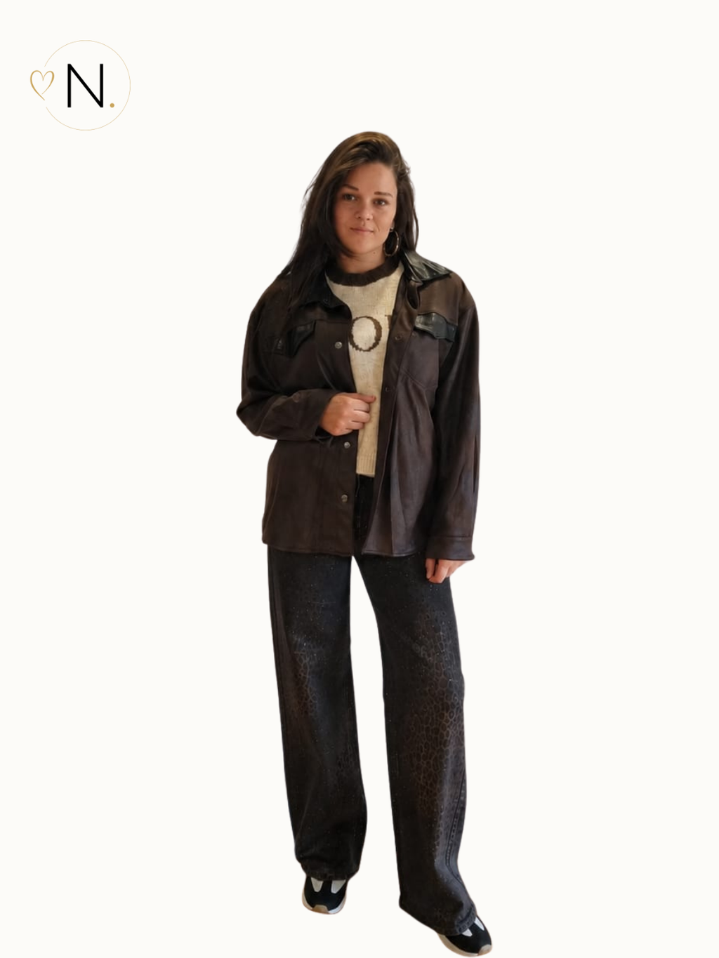 Imitatieleren jas/vest