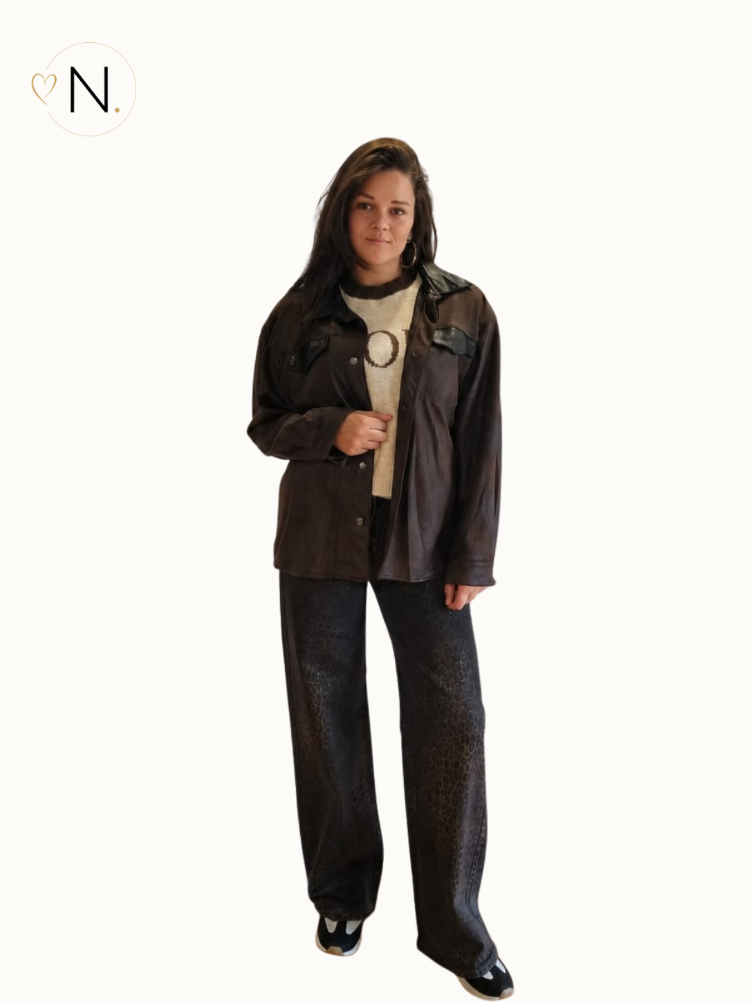 Imitatieleren jas/vest