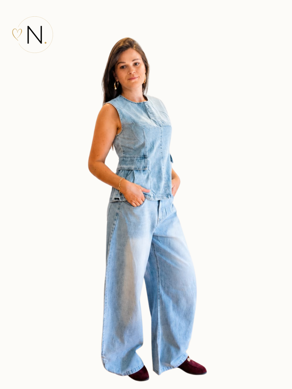 Set van broek en top - Jeans