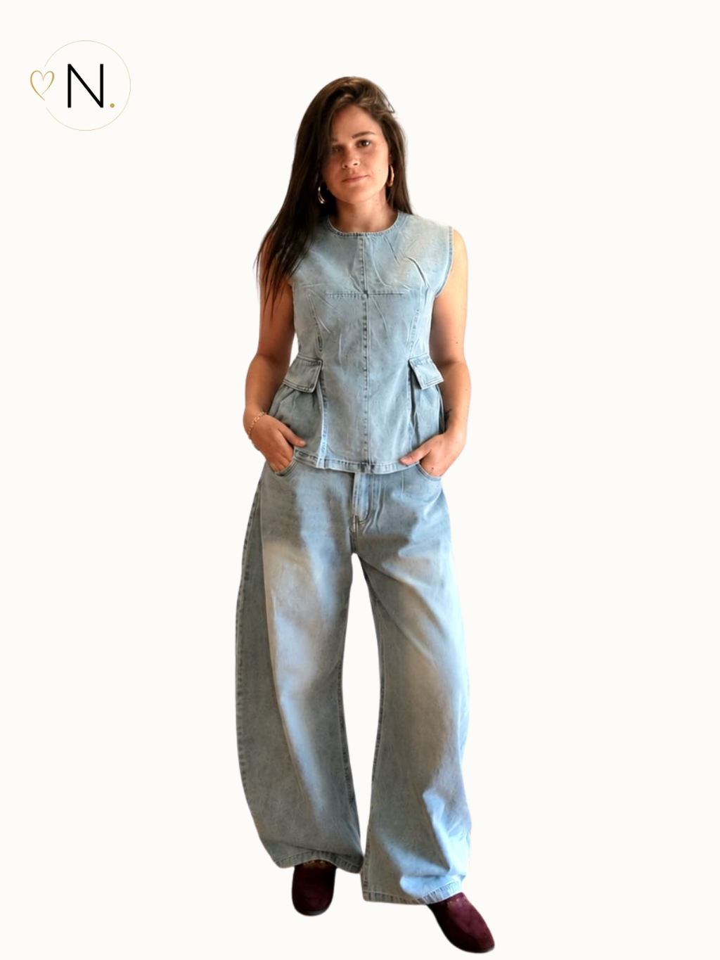 Set van broek en top - Jeans