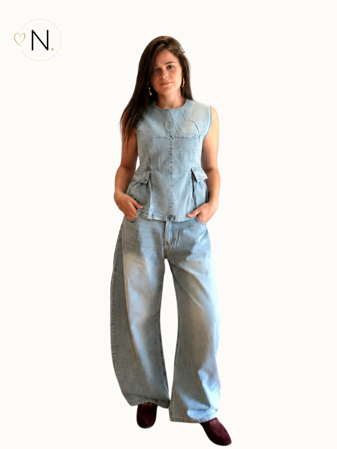 Set van broek en top - Jeans