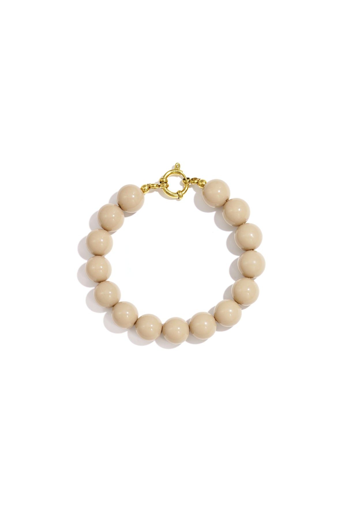 Armband kralen - Taupe