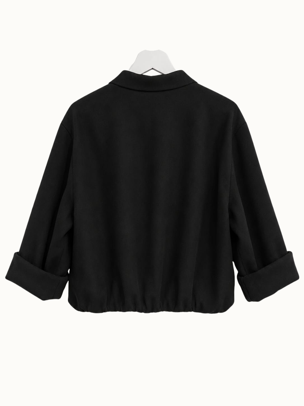 Blouse met chique knoop - Zwart