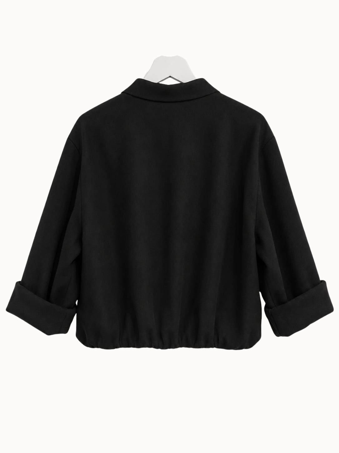 Blouse met chique knoop - Zwart