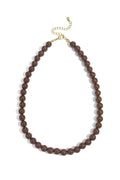 Ketting medium Kralen - Bruin