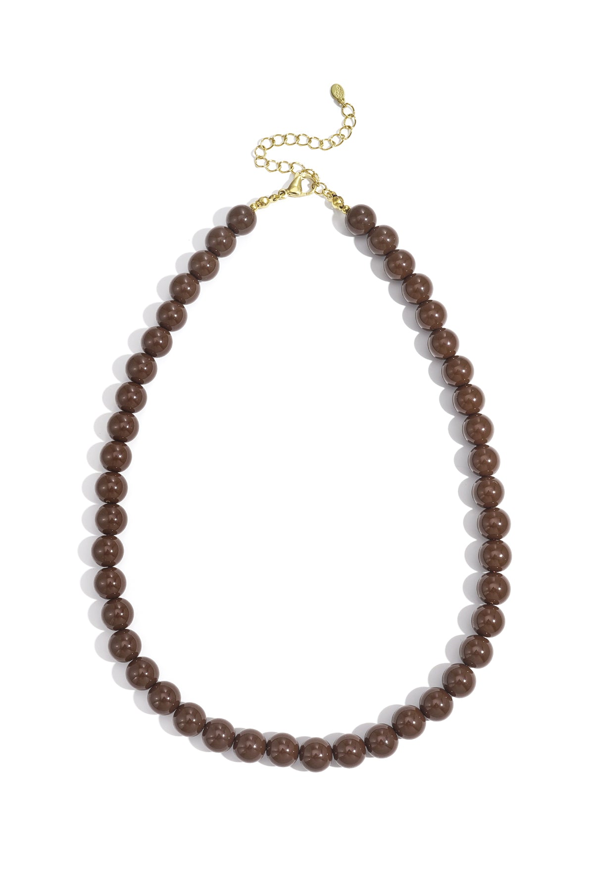 Ketting medium Kralen - Bruin