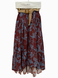 Lange rok - Rood/Blauw